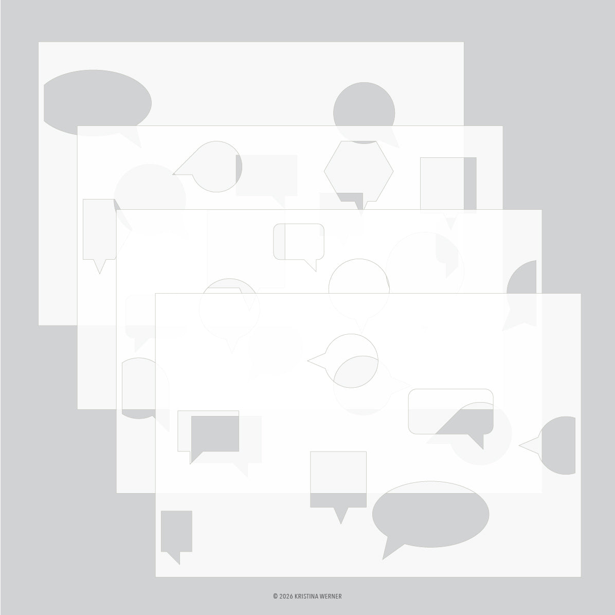 Just Talking Stencil Pack