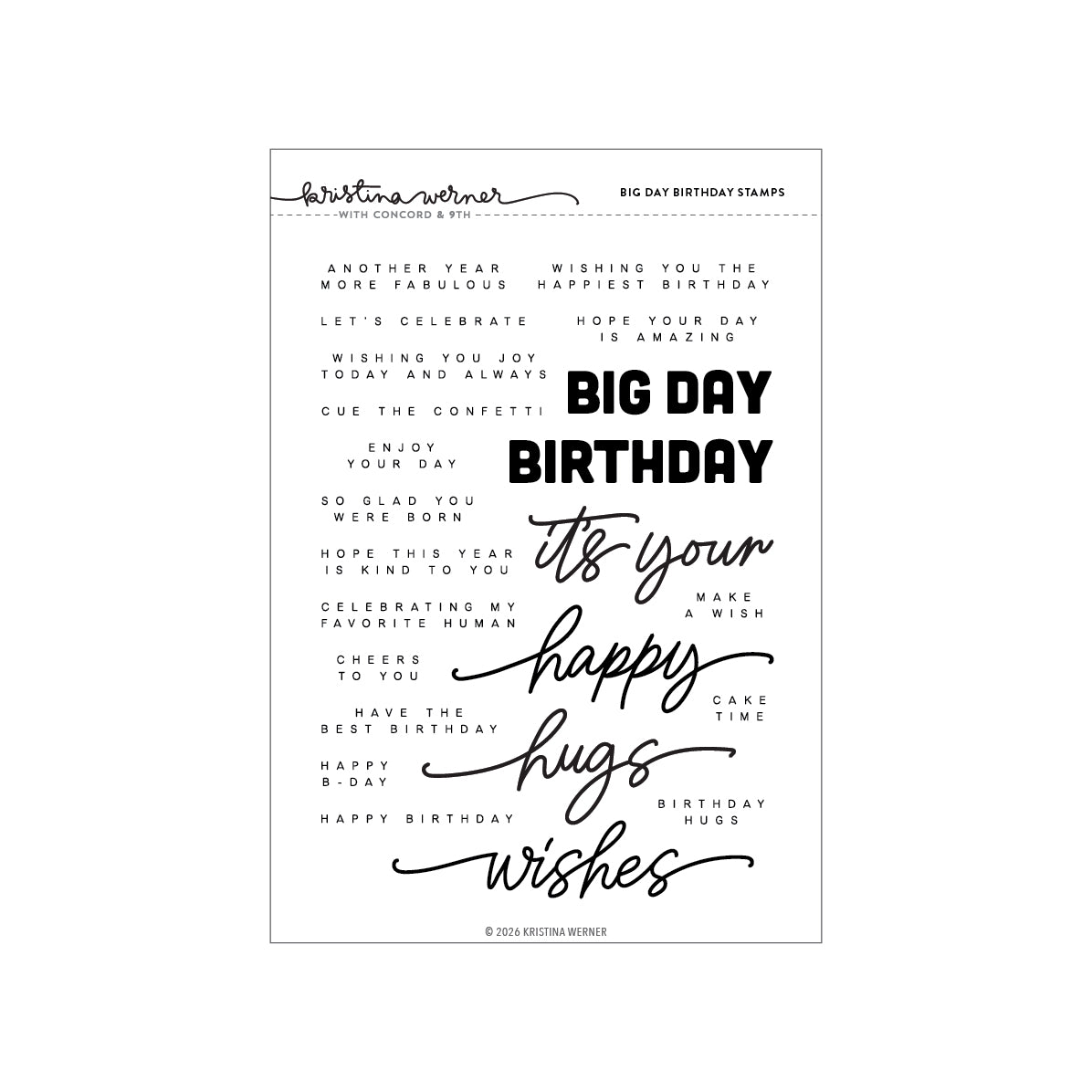 Big Day Birthday Stamp Set