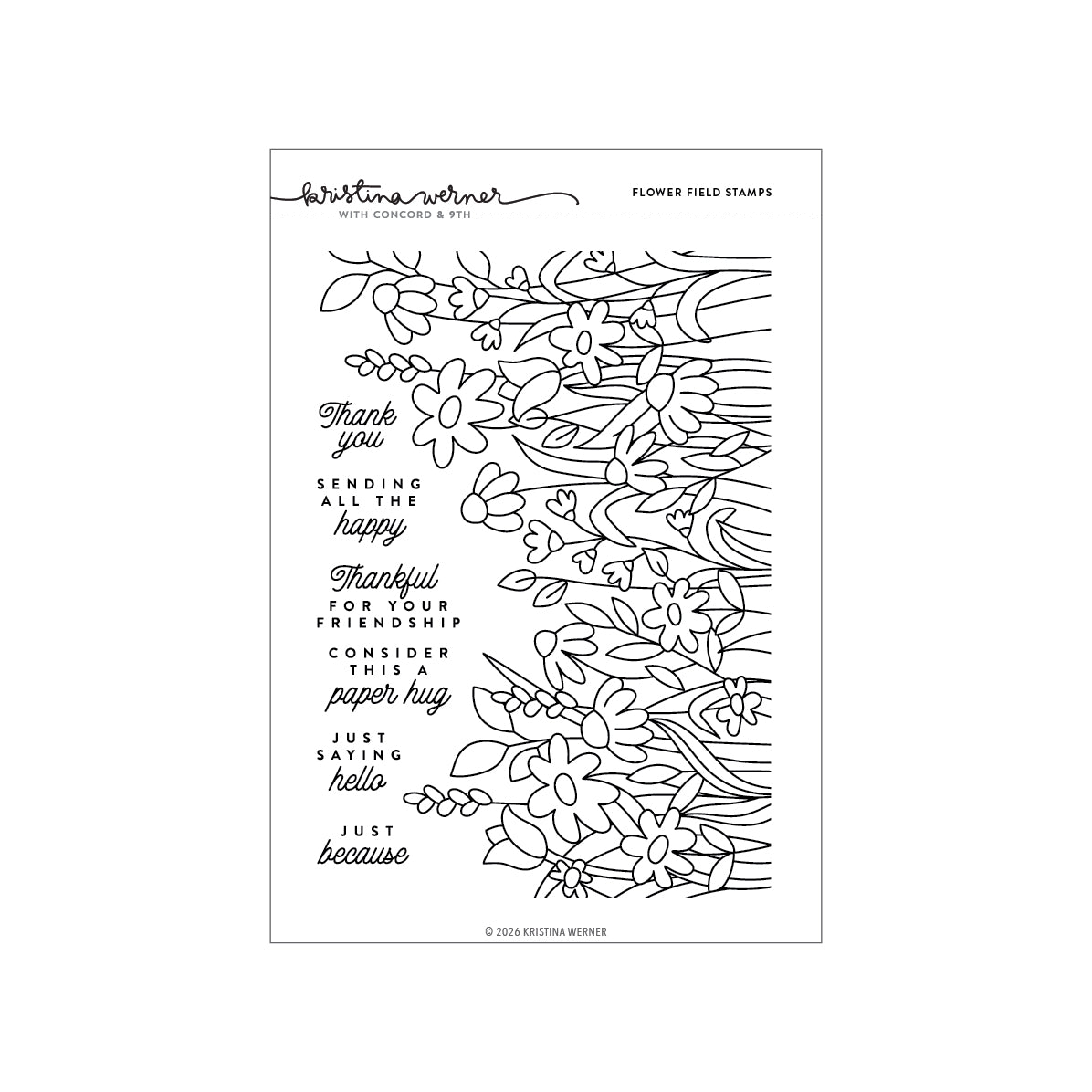 Flower Field Stamp Set