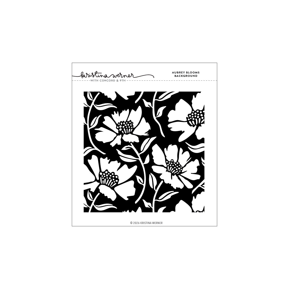 Aubrey Blooms Background Stamp