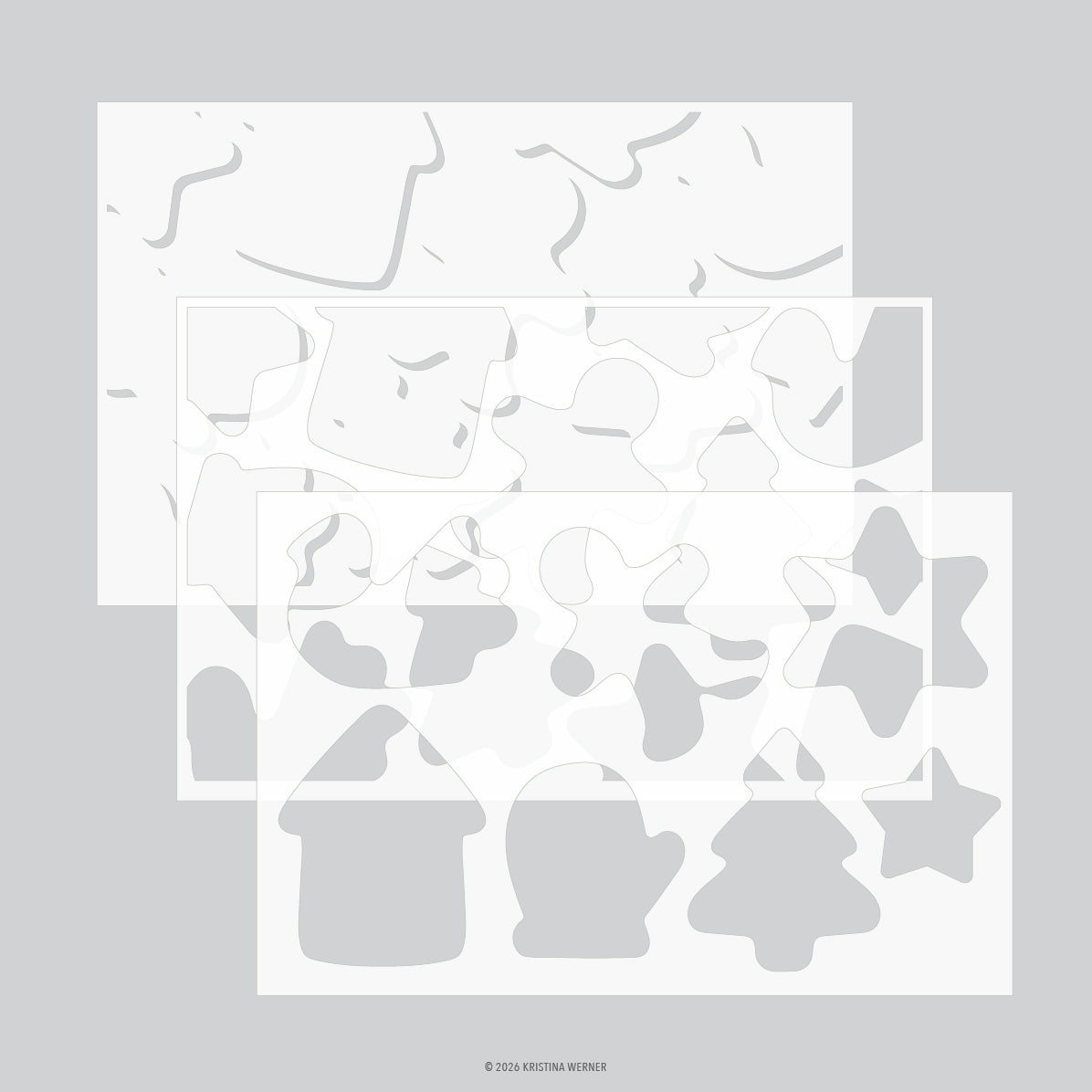 Gingerbread Cookies Stencil Pack