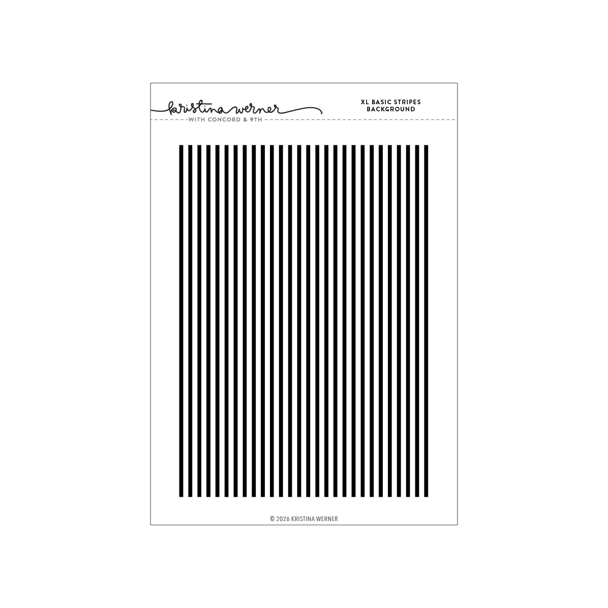 XL Basic Stripes Background Stamp