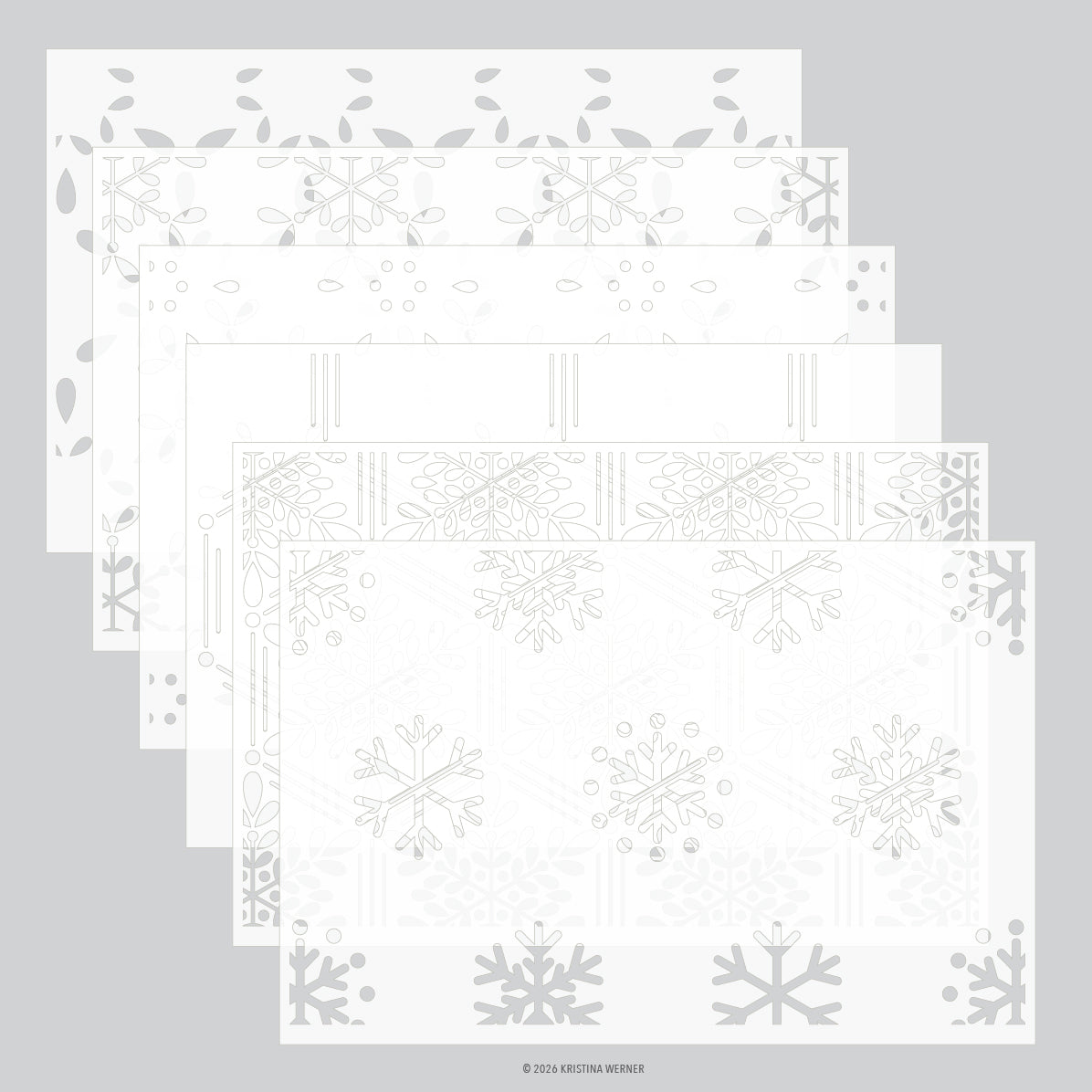 Frost & Flurry Stencil Pack
