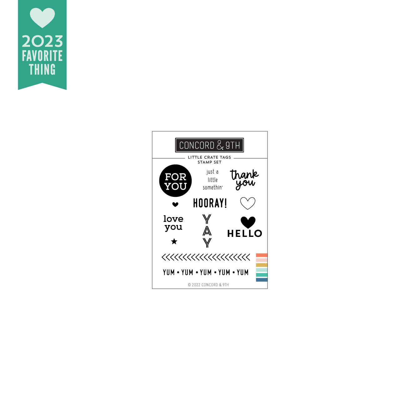 Juego de sellos con etiquetas para cajas pequeñas 