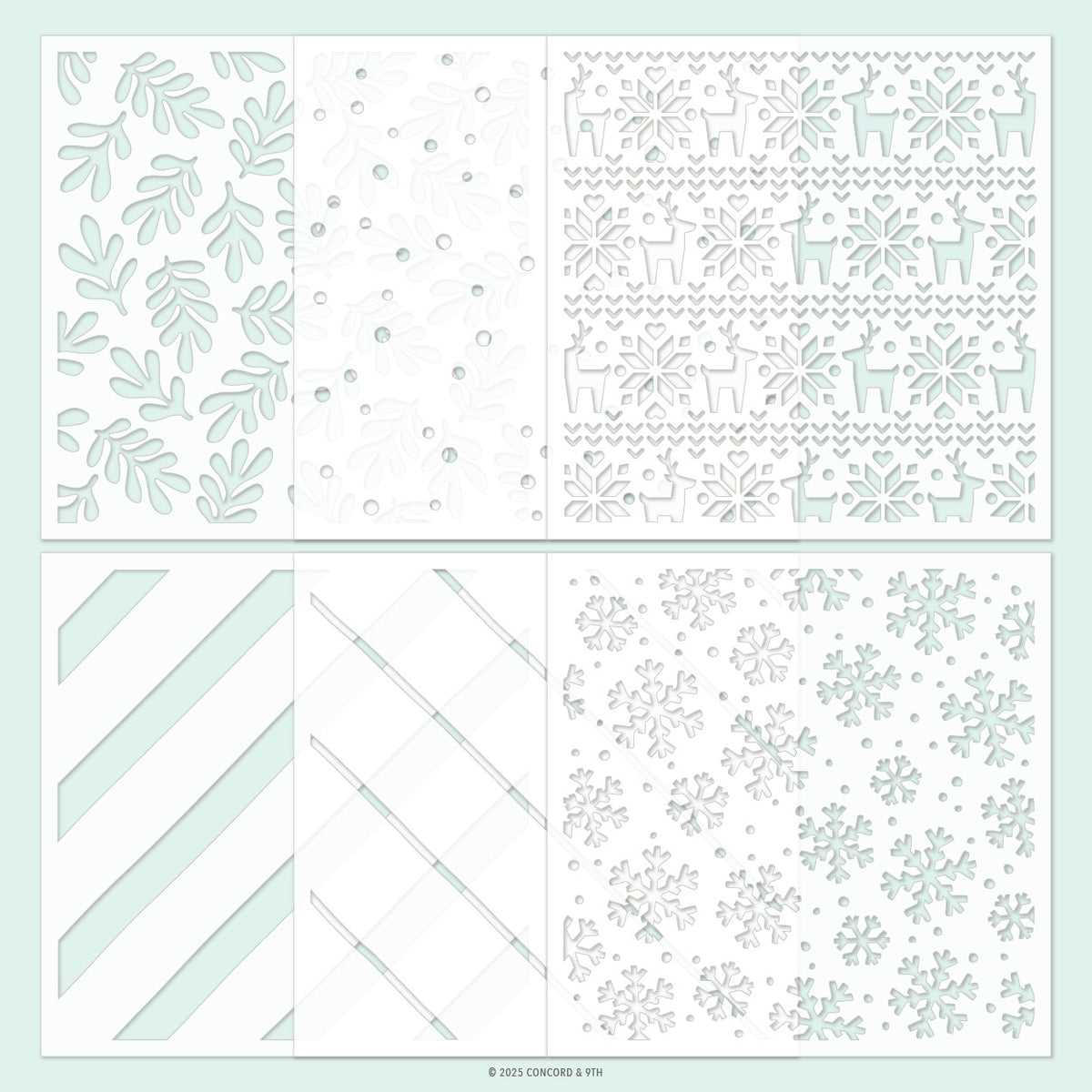 Merry Mix Stencil Pack