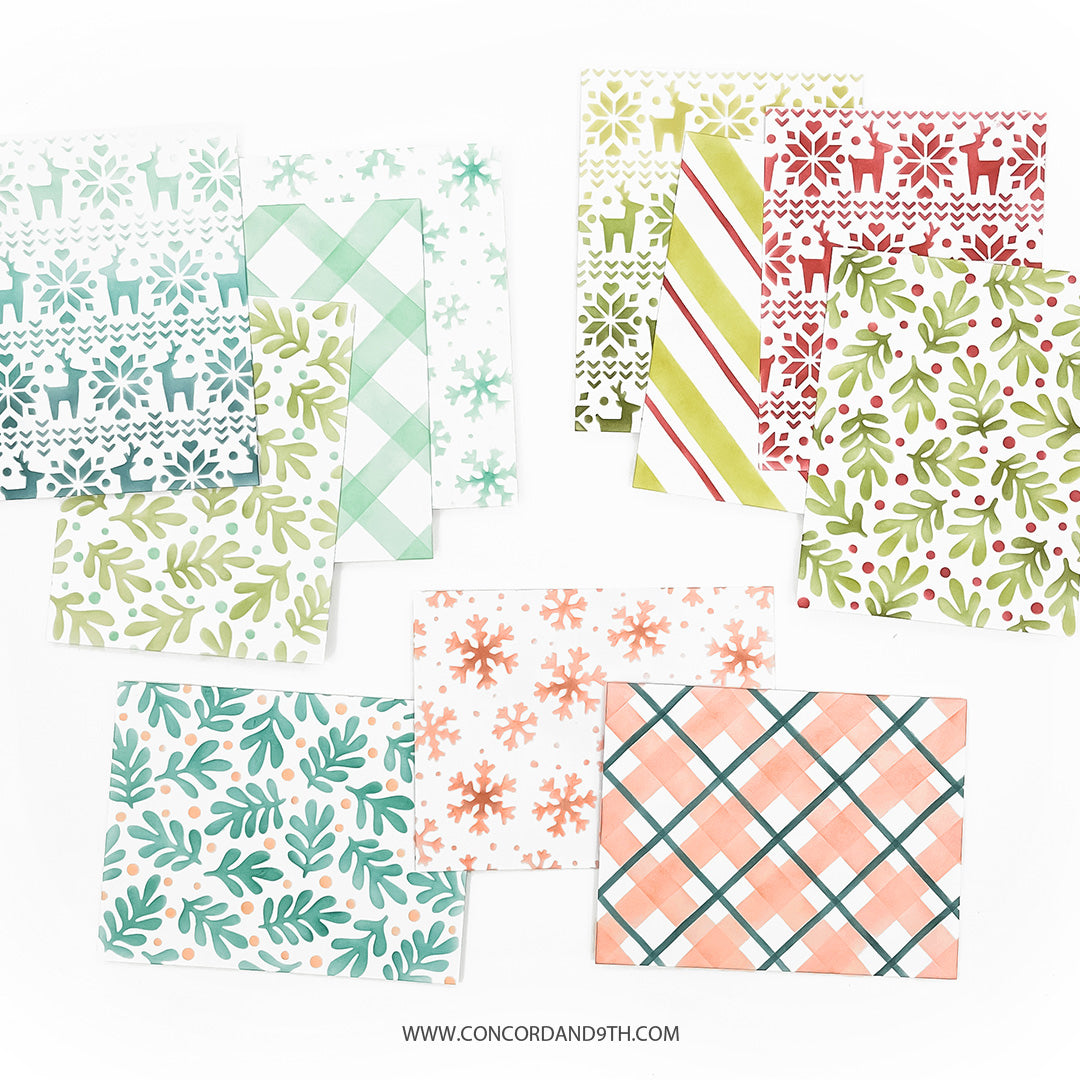 Merry Mix Stencil Pack