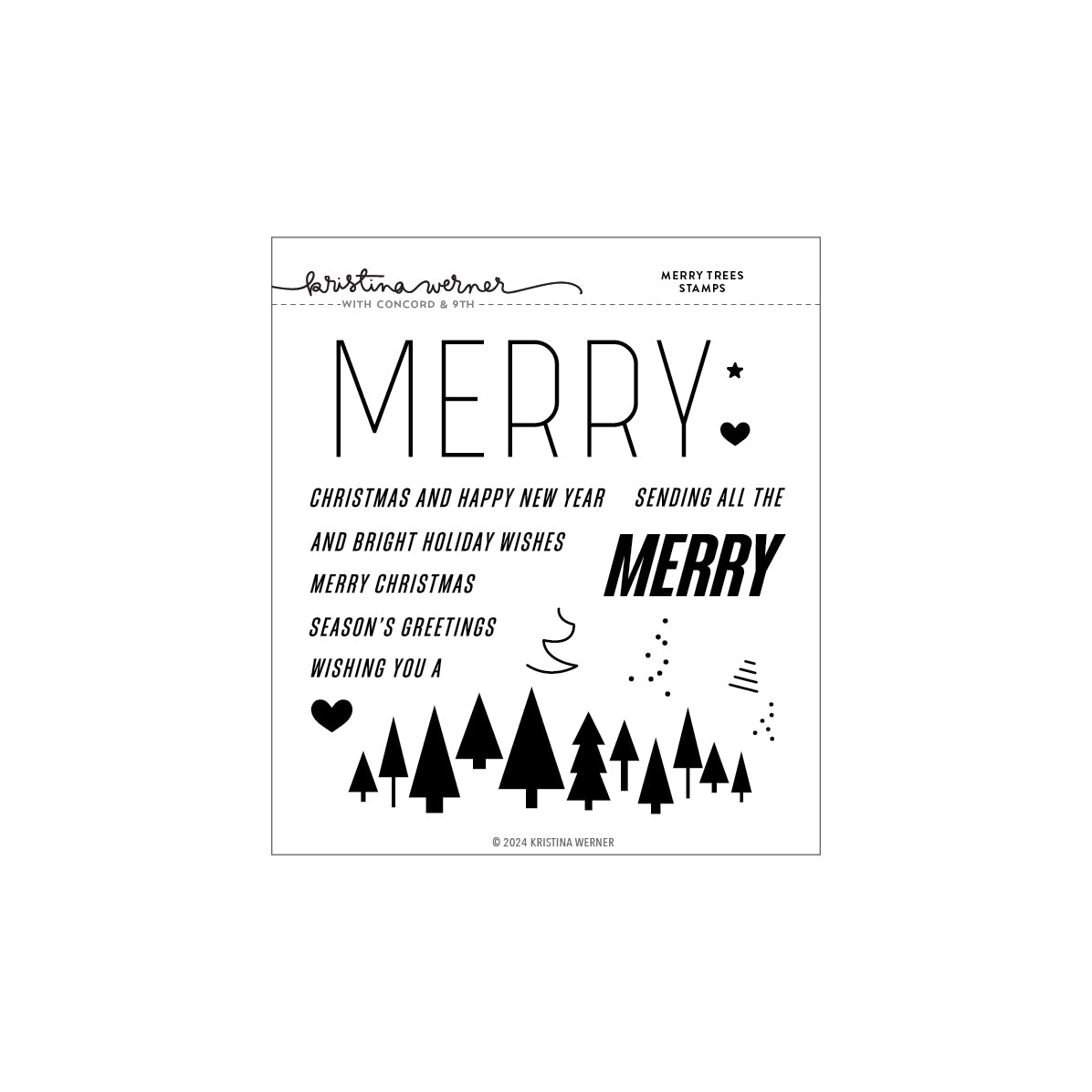 Merry Trees Stamp Set
