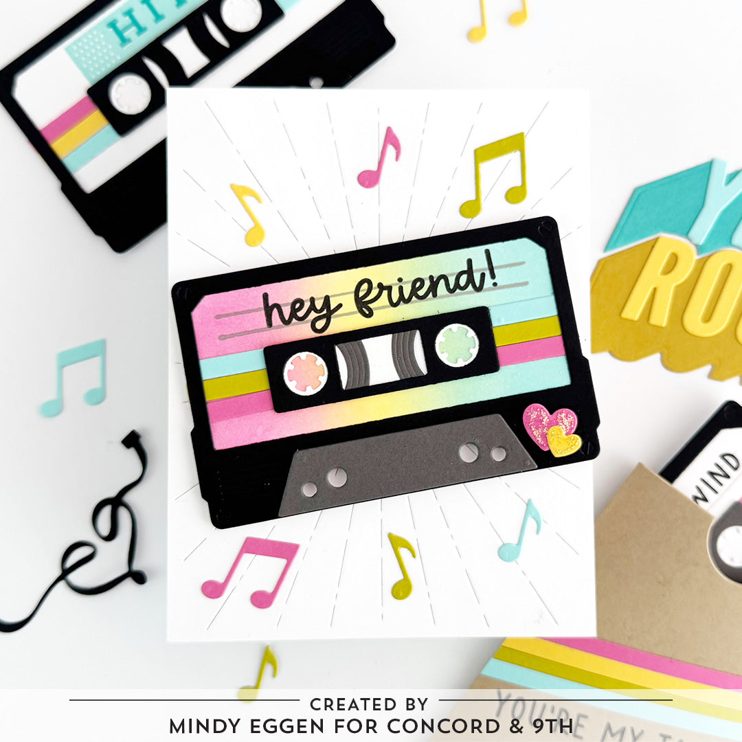 Mix Tape Rewind Stamp Set