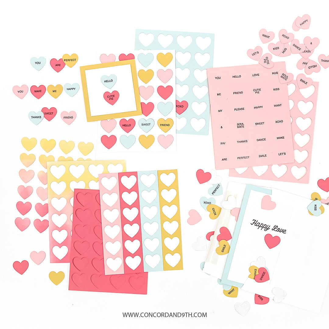 Mix &amp; Match Hearts Stamp Set