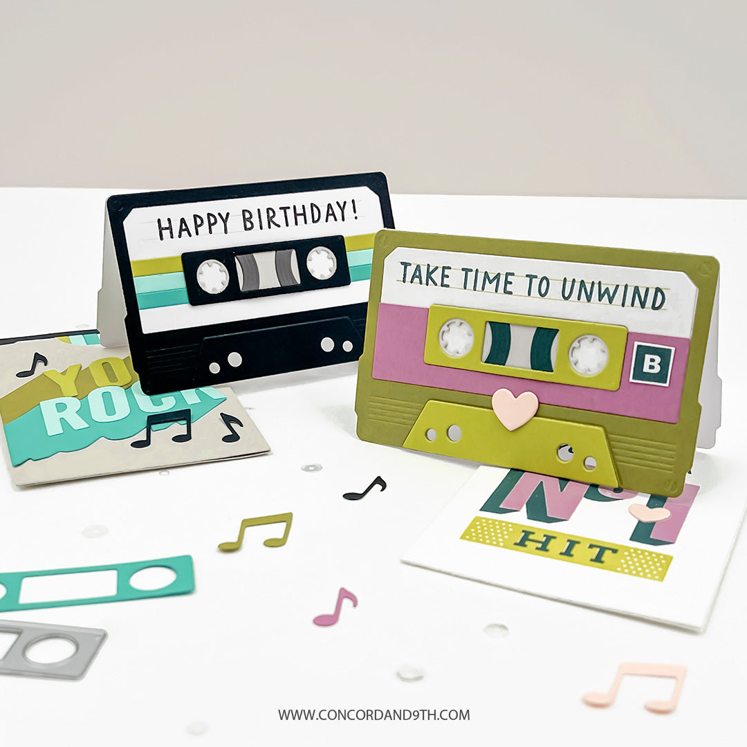 Mix Tape Rewind Stamp Set