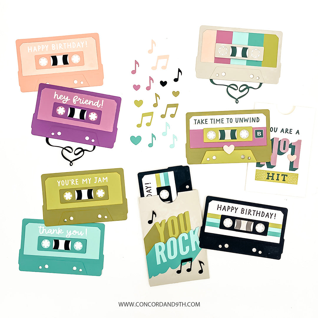 Mix Tape Rewind Stamp Set