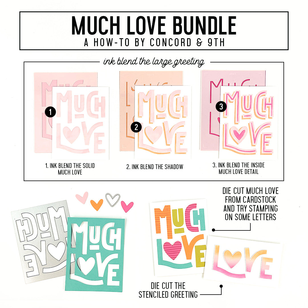 Much Love Stencil Pack
