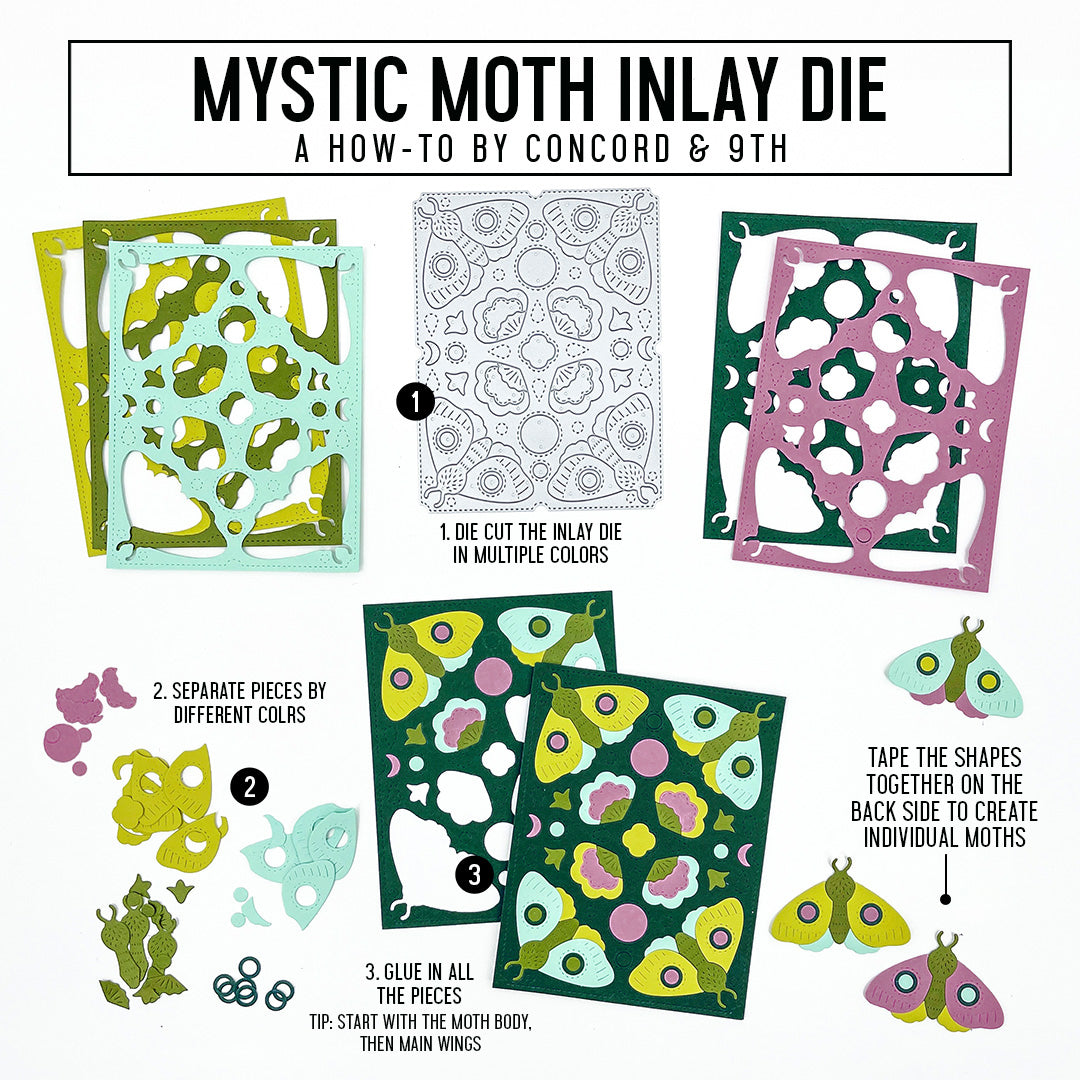 Mystic Moth Inlay Die