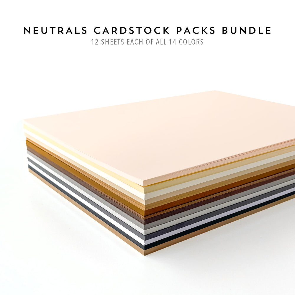 Neutrals Collection Cardstock Packs Bundle