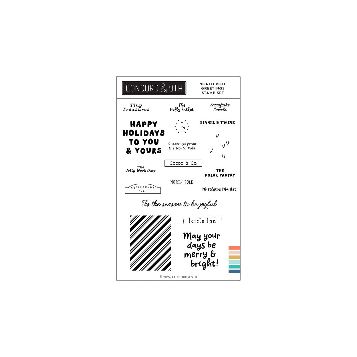 North Pole Greetings Stamp Set