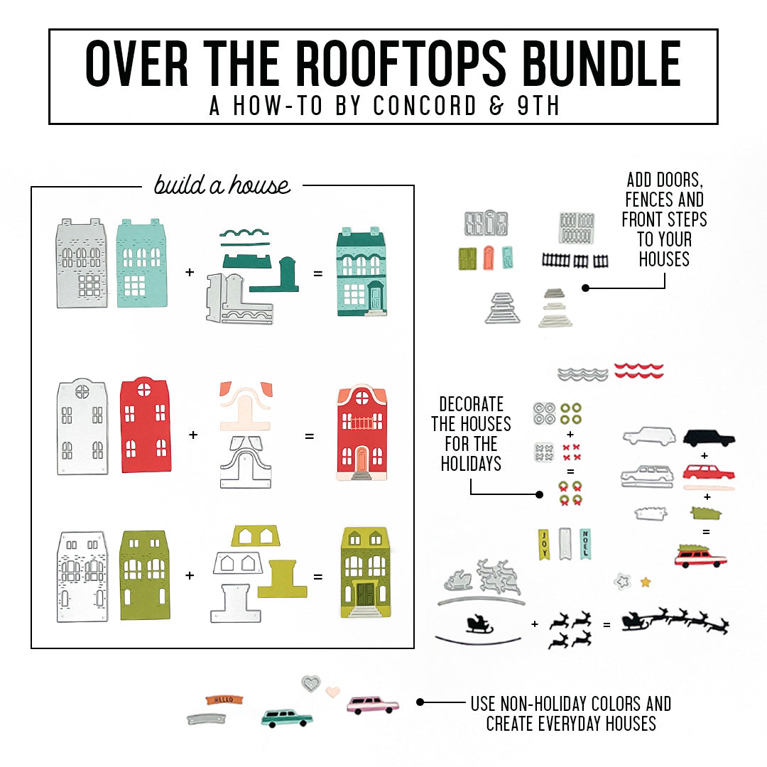 Over the Rooftops Stamp Set