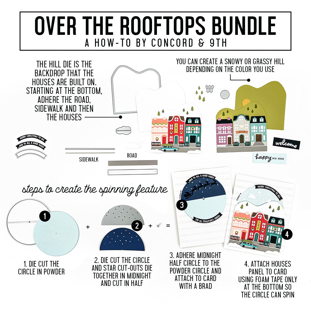 Over the Rooftops Stamp Set