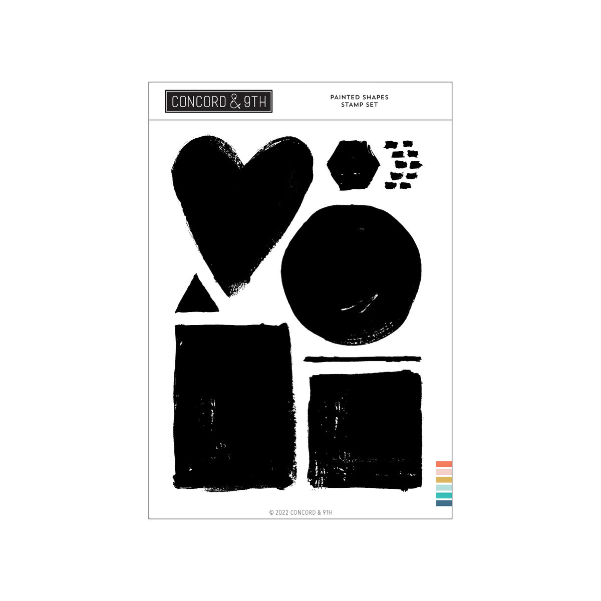 Painted Shapes Stamp Set