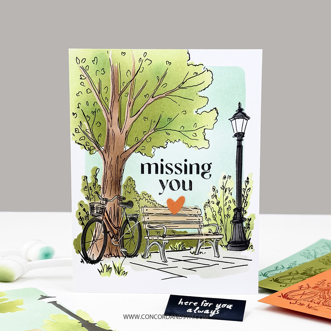 Park Bench Stamp Set