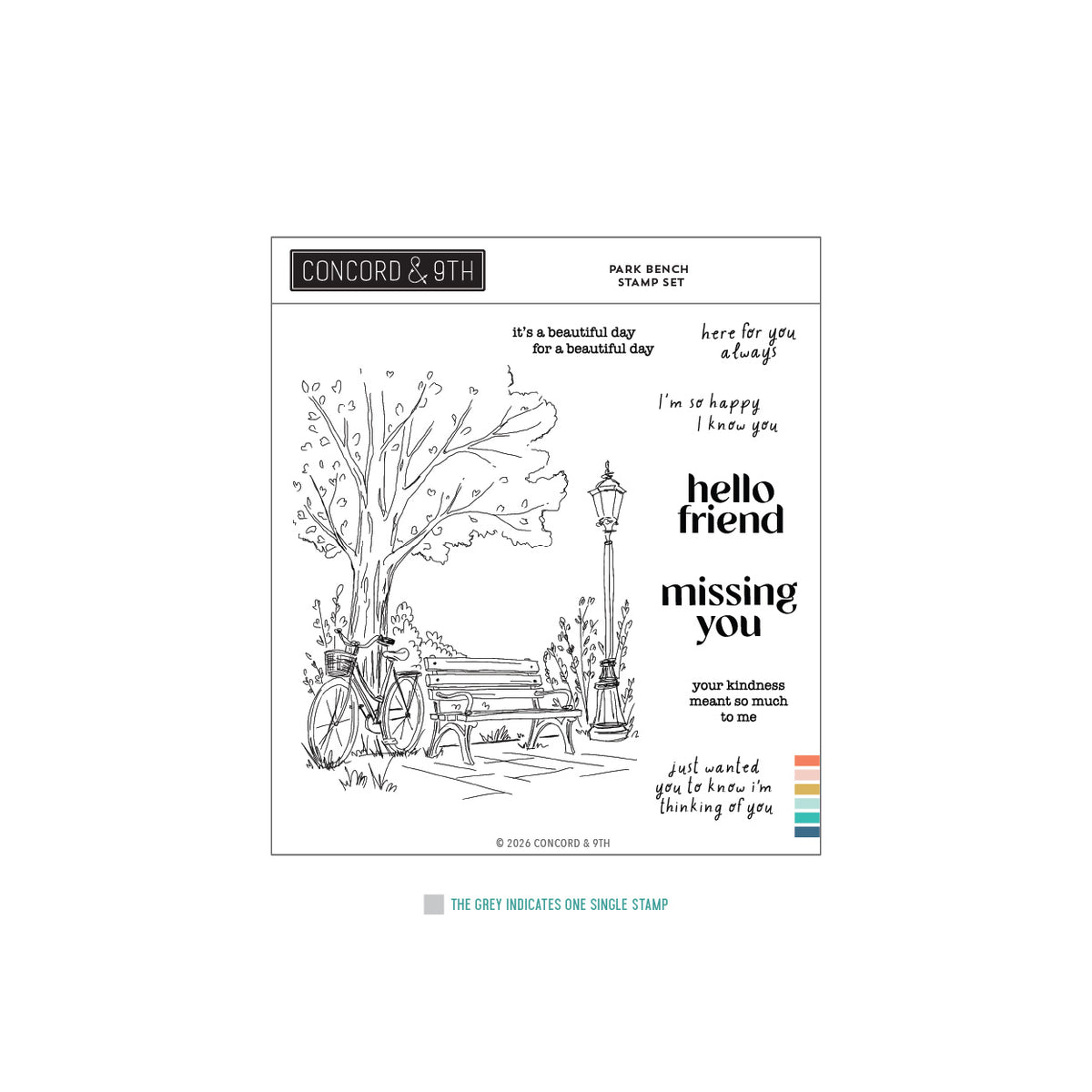 Park Bench Stamp Set