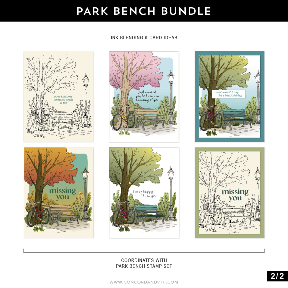 Park Bench Stamp Set