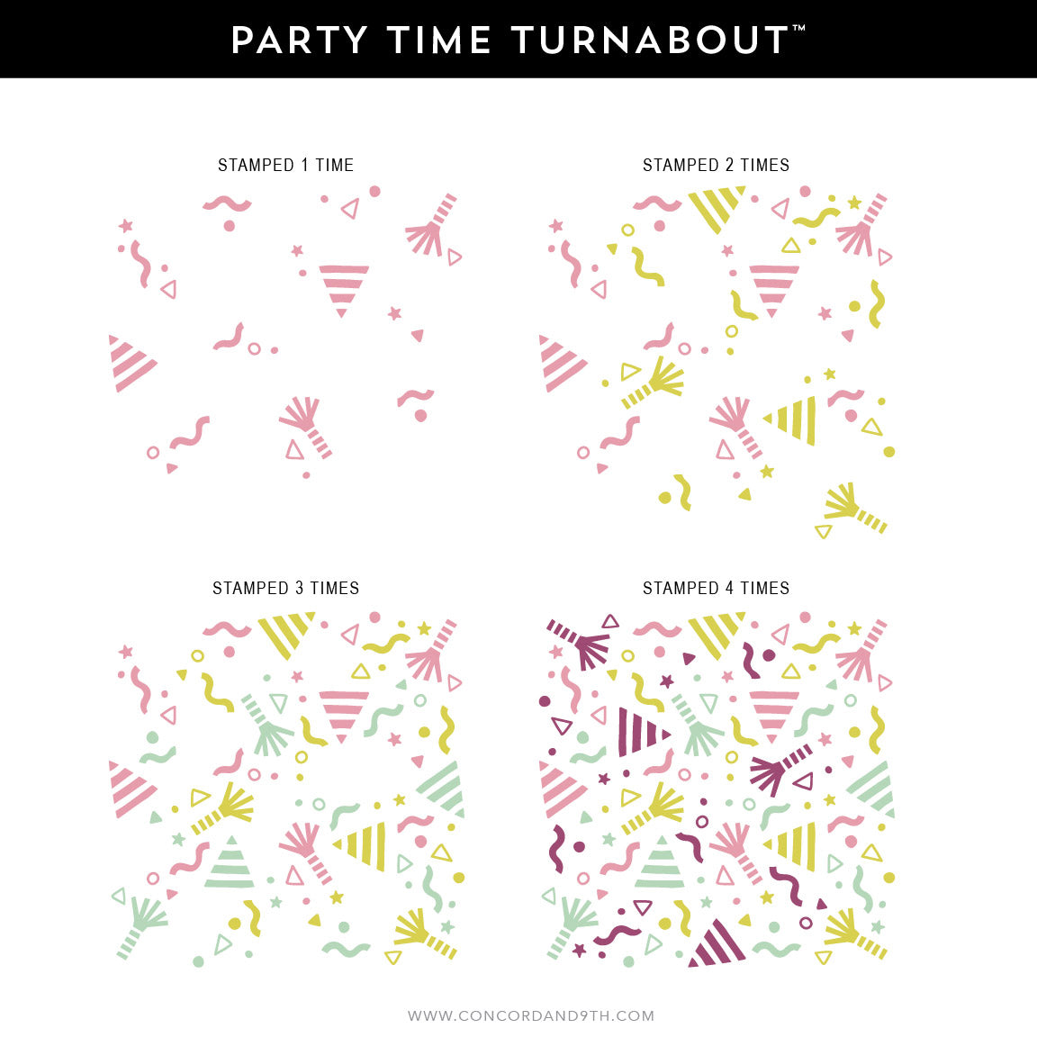 Party Time Turnabout™ Stamp Set