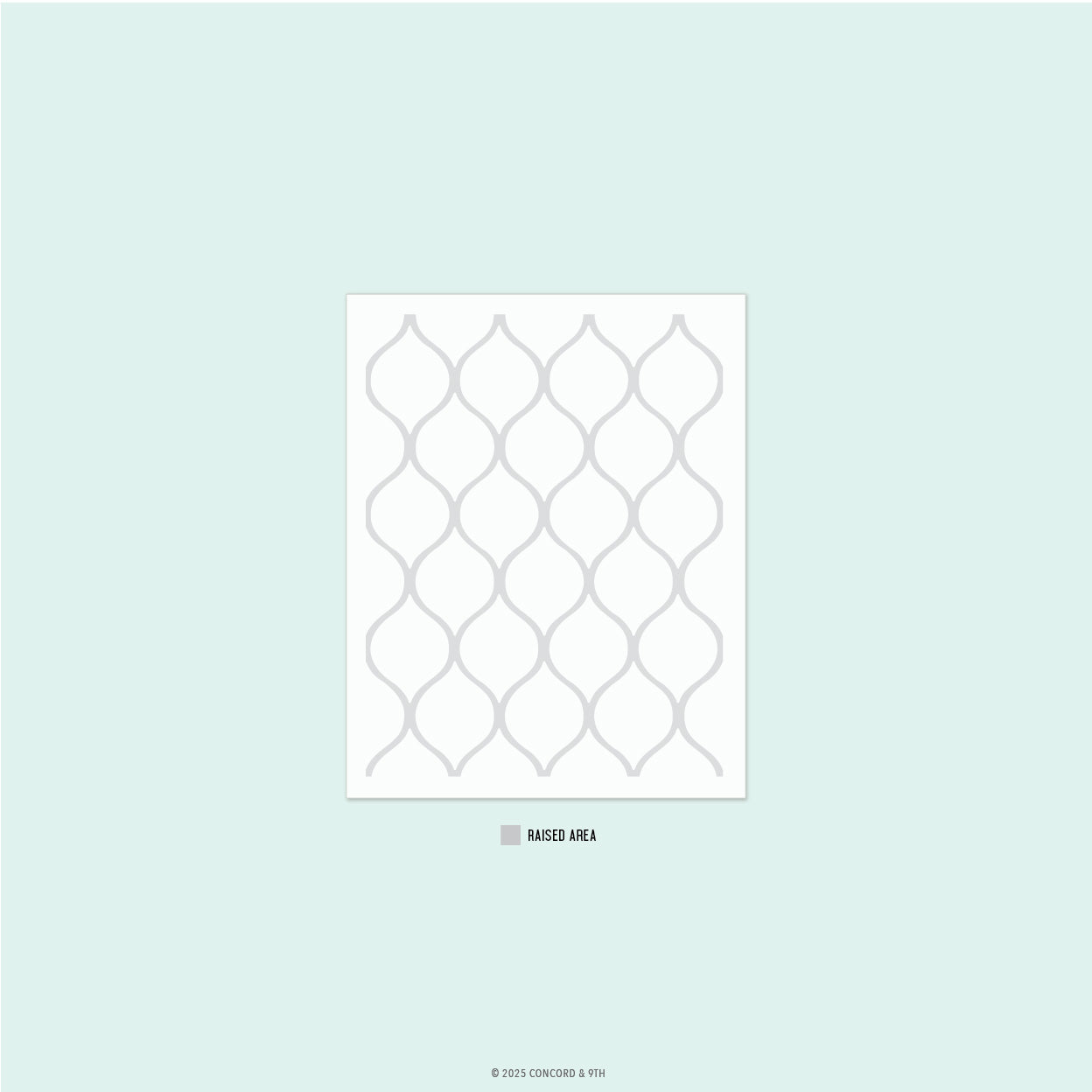 Patterned Peacock Embossing Folder