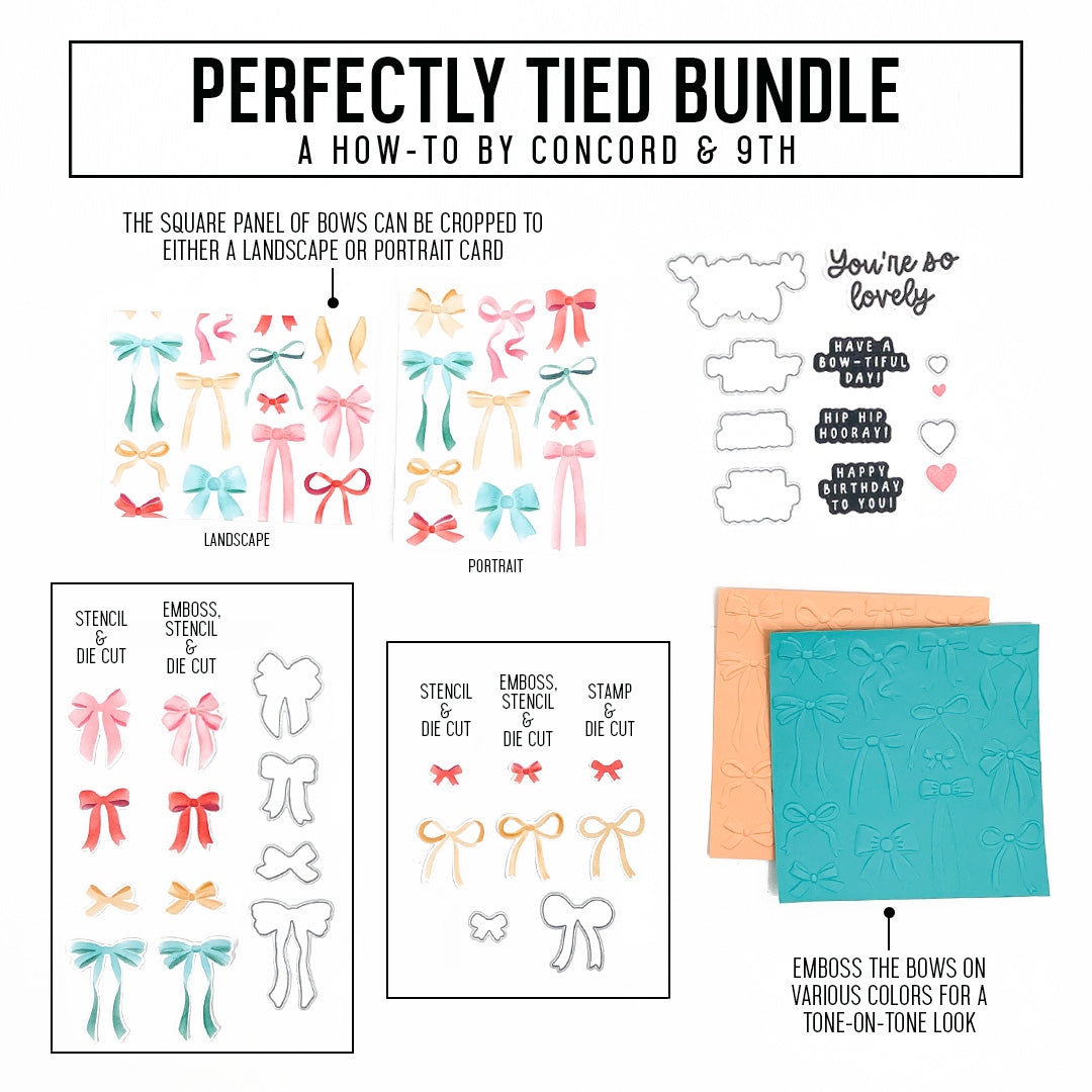 Perfectly Tied Embossing Folder