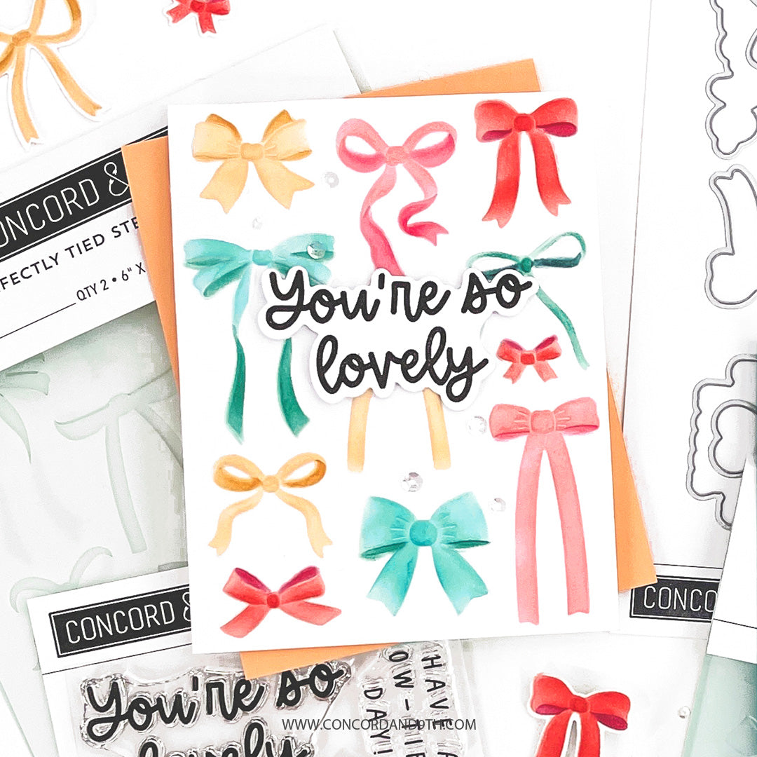 Perfectly Tied Embossing Folder