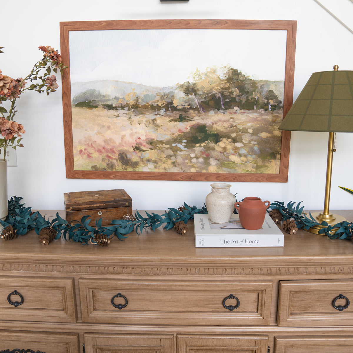 Pinecone &amp; Sprig Garland