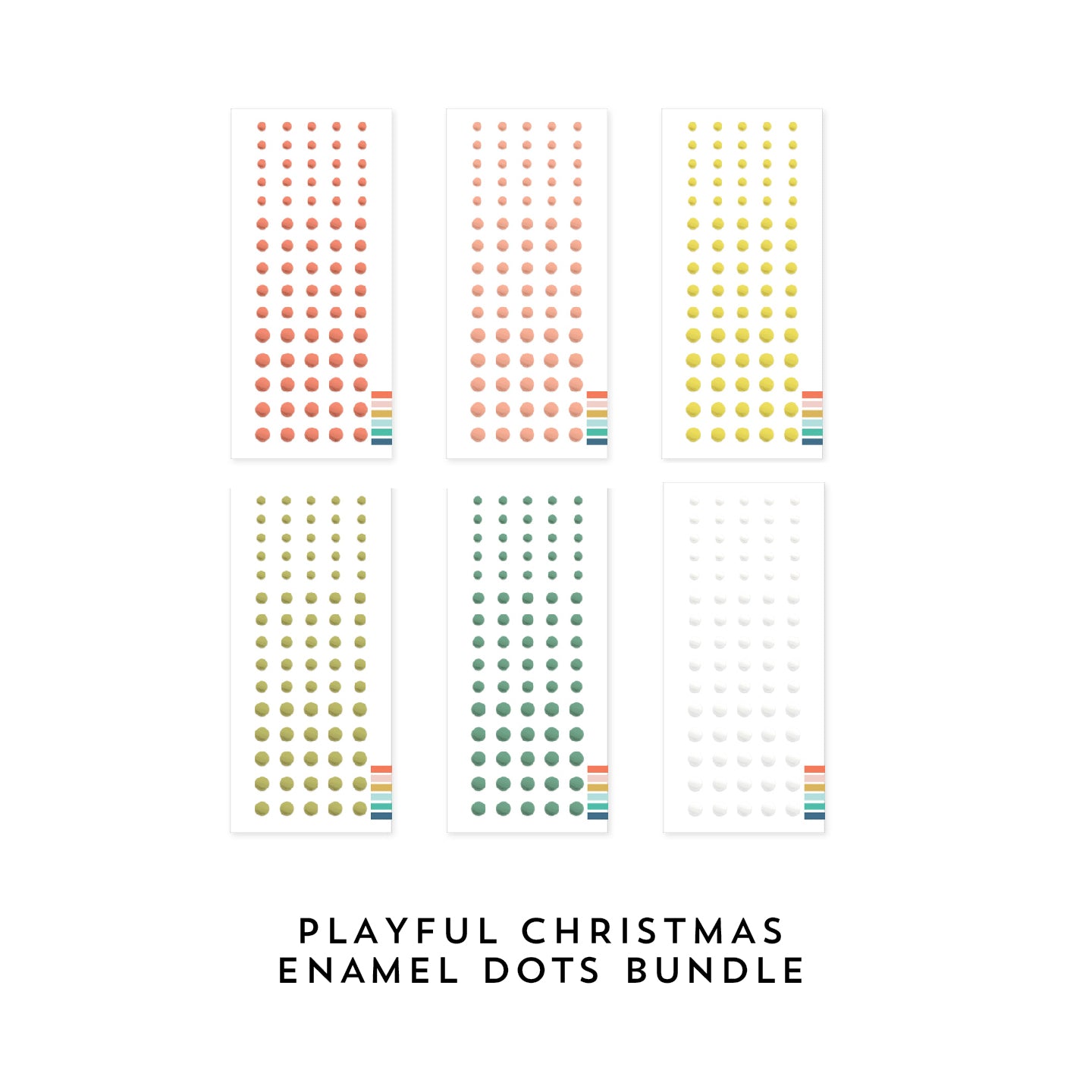 Playful Christmas Enamel Dots Bundle