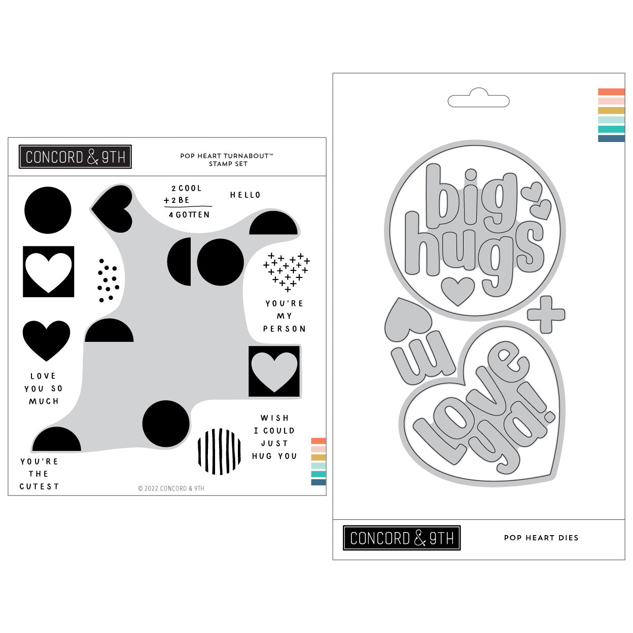 Paquete de corazones pop