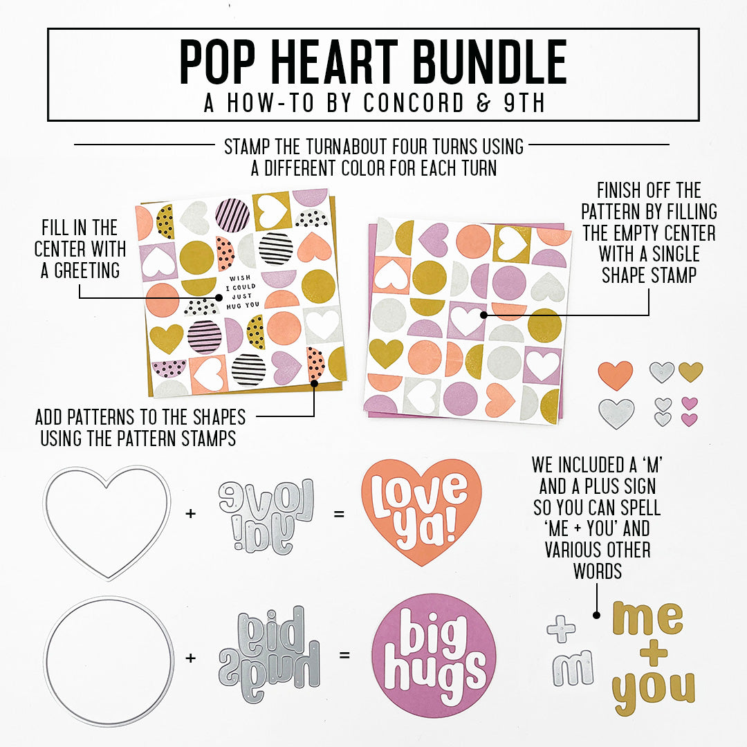 Pop Heart Turnabout™ Stamp Set