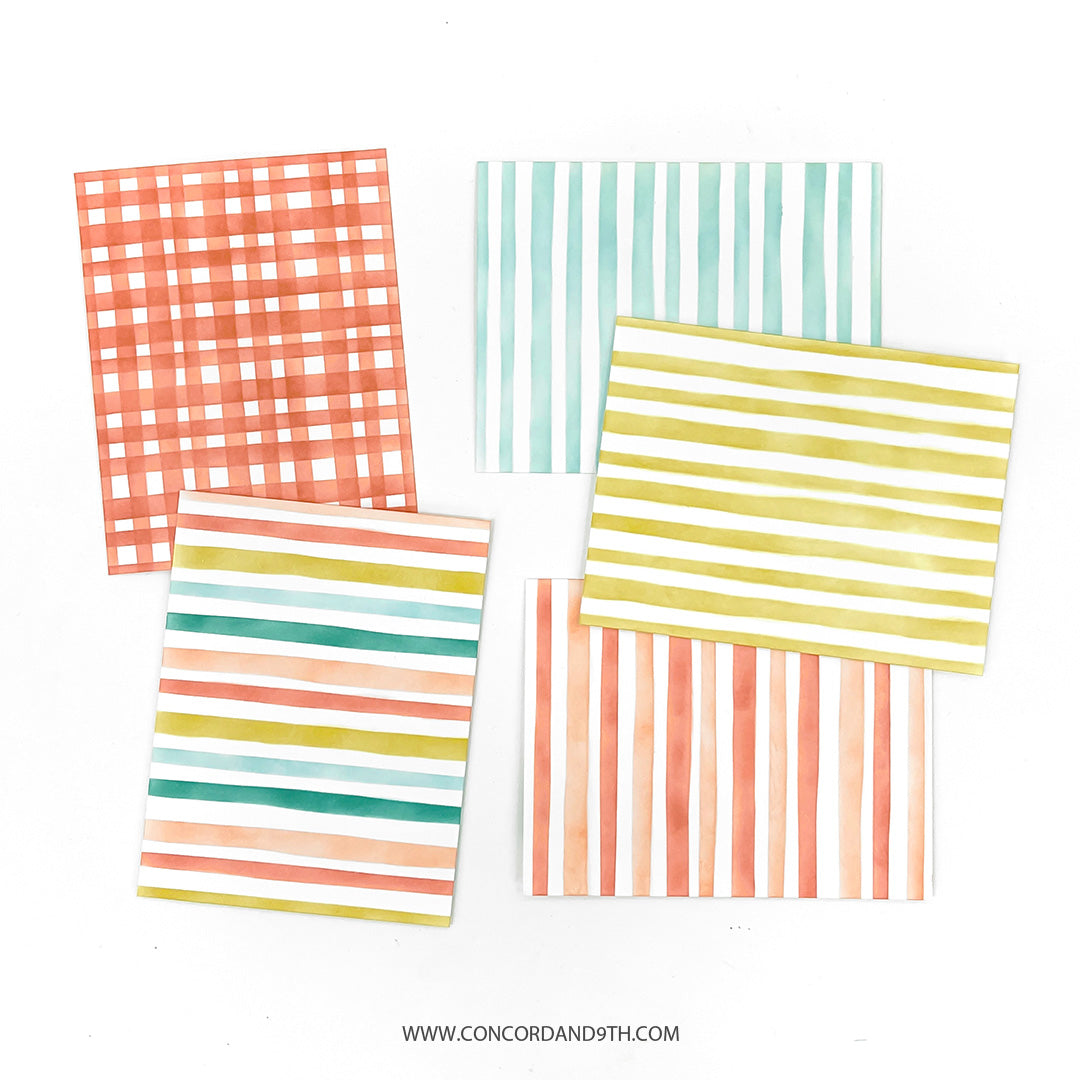 Plantilla de rayas extravagantes 