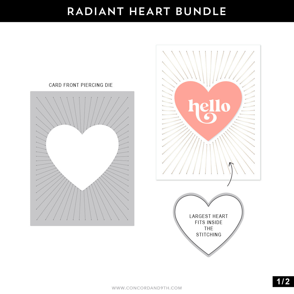 Radiant Heart Stamp Set