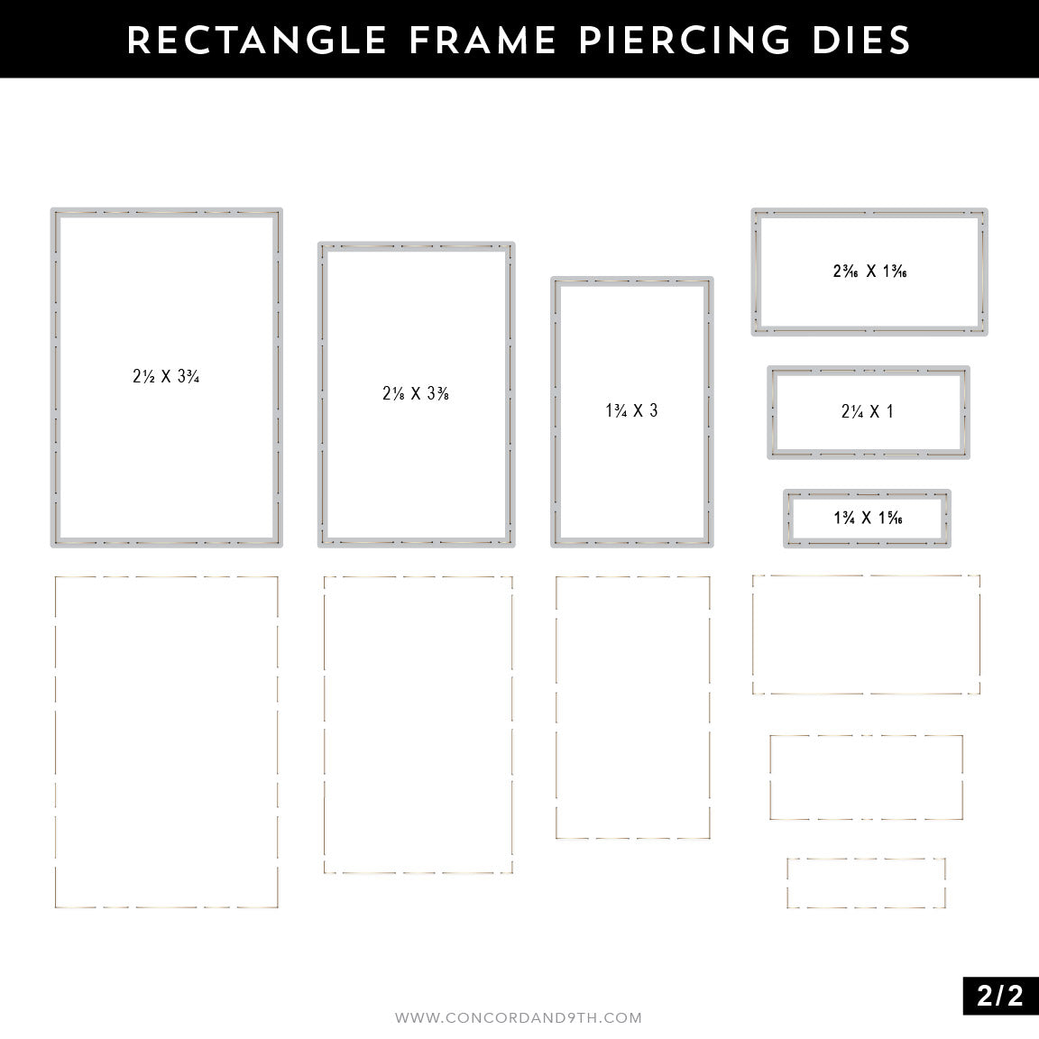 Rectangle Frame Piercing Dies