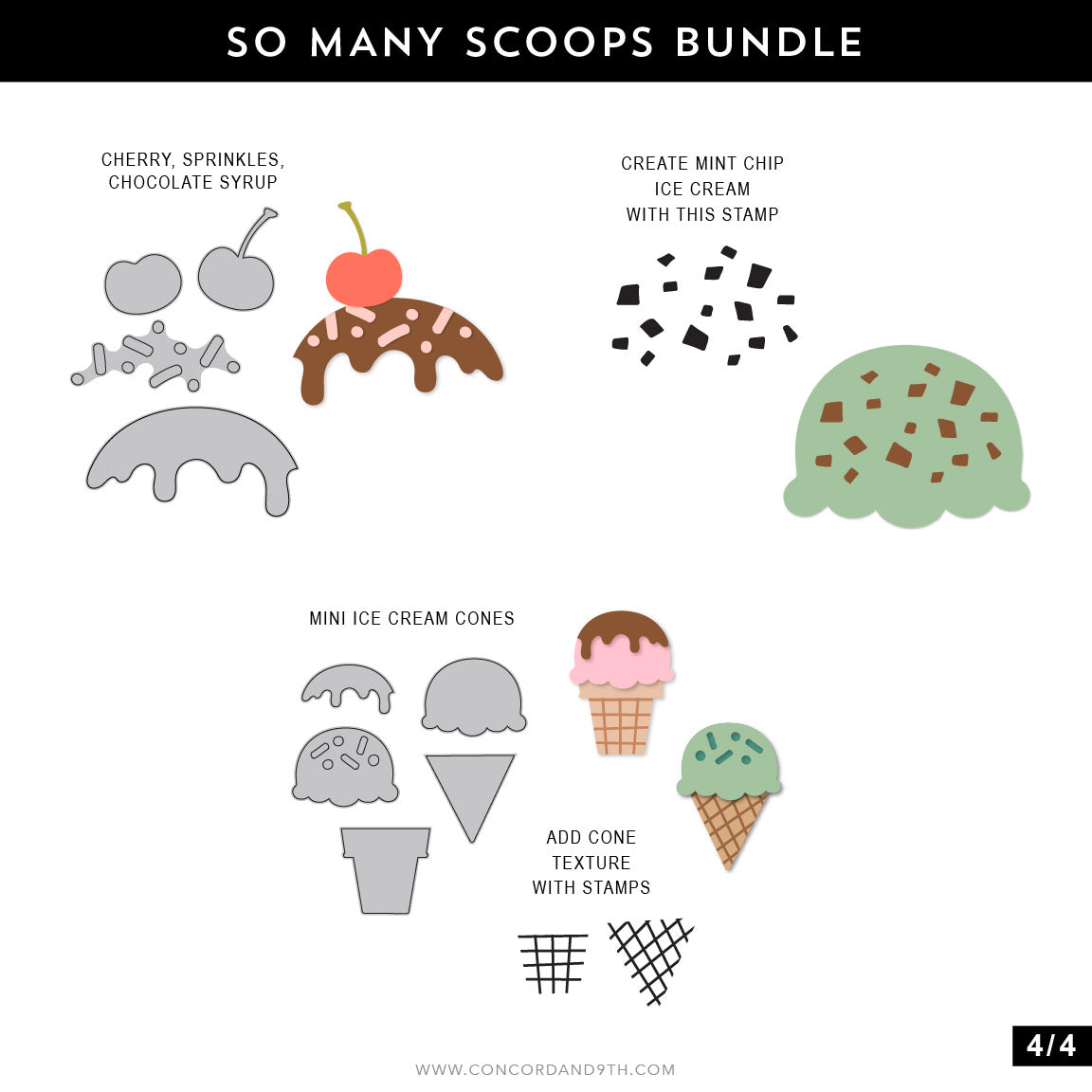 So Many Scoops Stamp Set