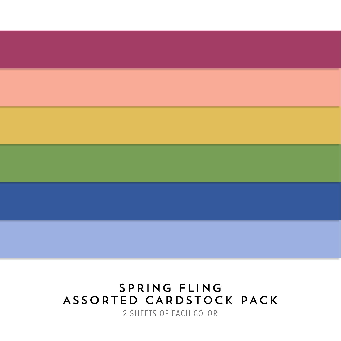 Spring Fling Assorted Color Cardstock Pack