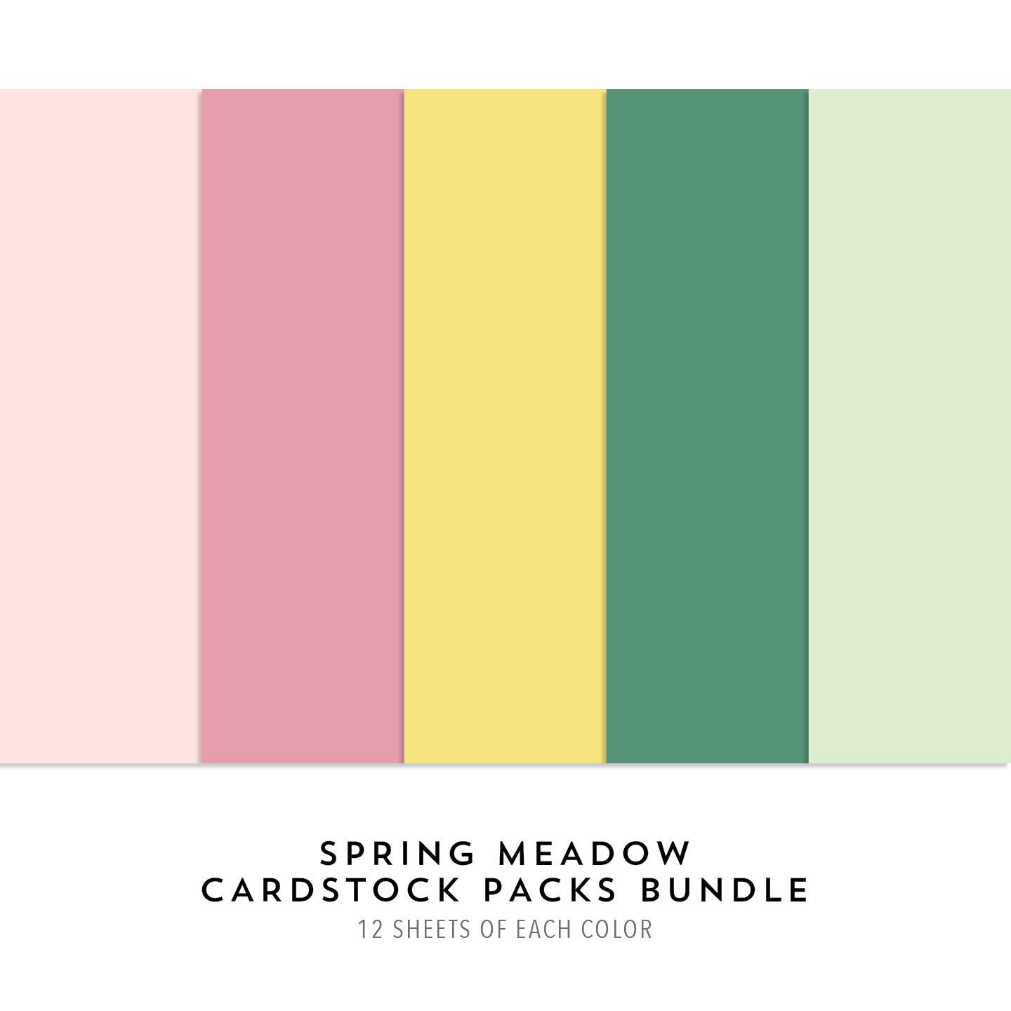 Spring Meadow Cardstock Packs Bundle