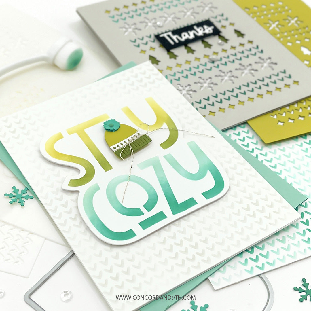 Stay Cozy Stencil Pack