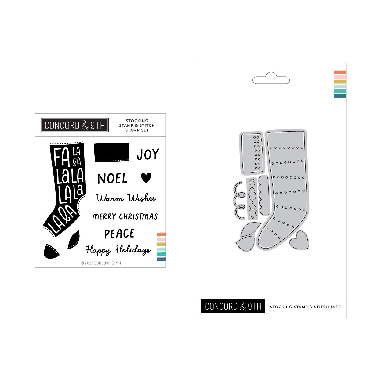 Lote de sellos y puntadas para medias