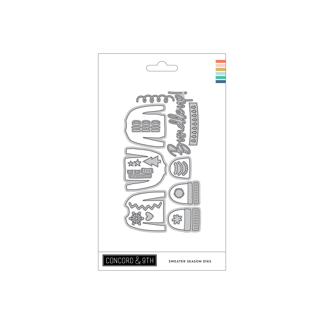 Troqueles de la temporada de suéteres