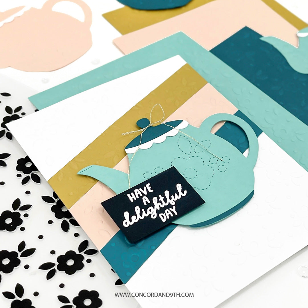 Tea Blossom Embossing Folder