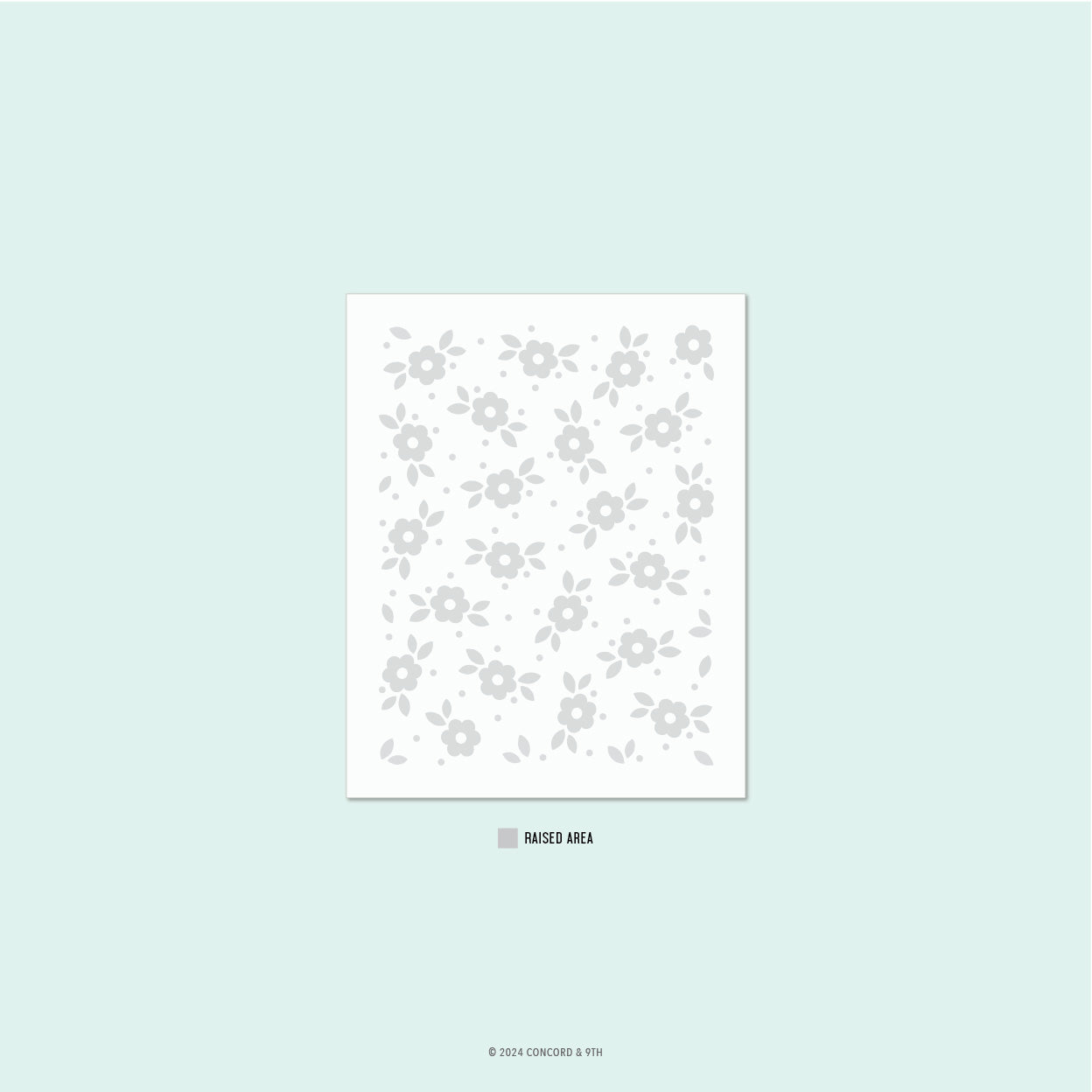 Tea Blossom Embossing Folder