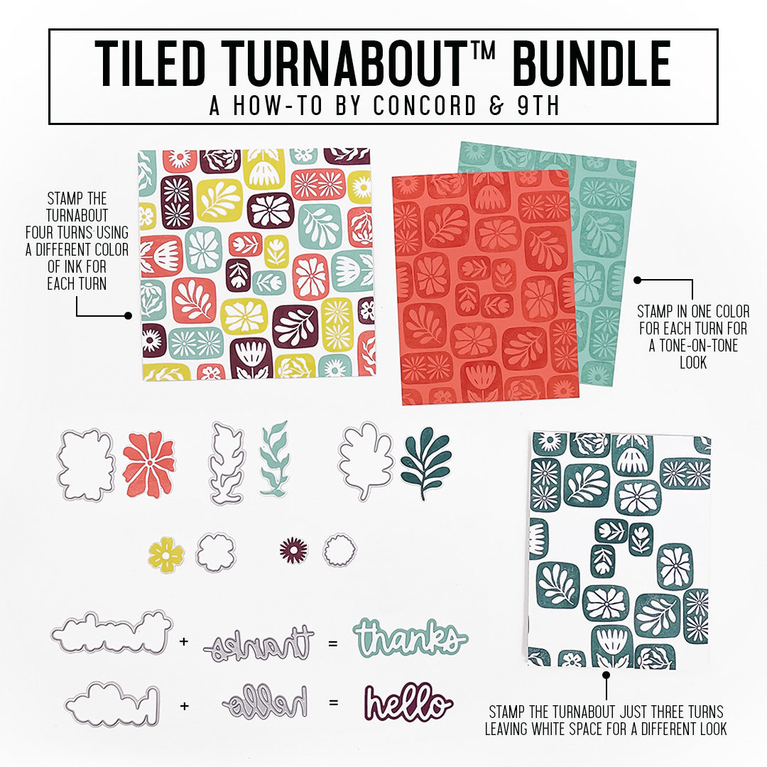 Tiled Turnabout™ Stamp Set