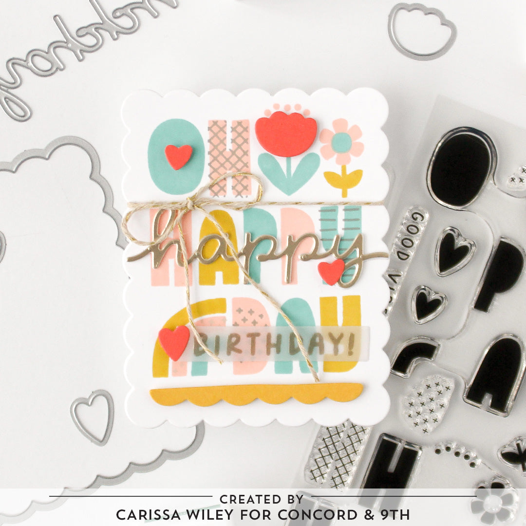 Triple-Step Happy Day Stamp Set