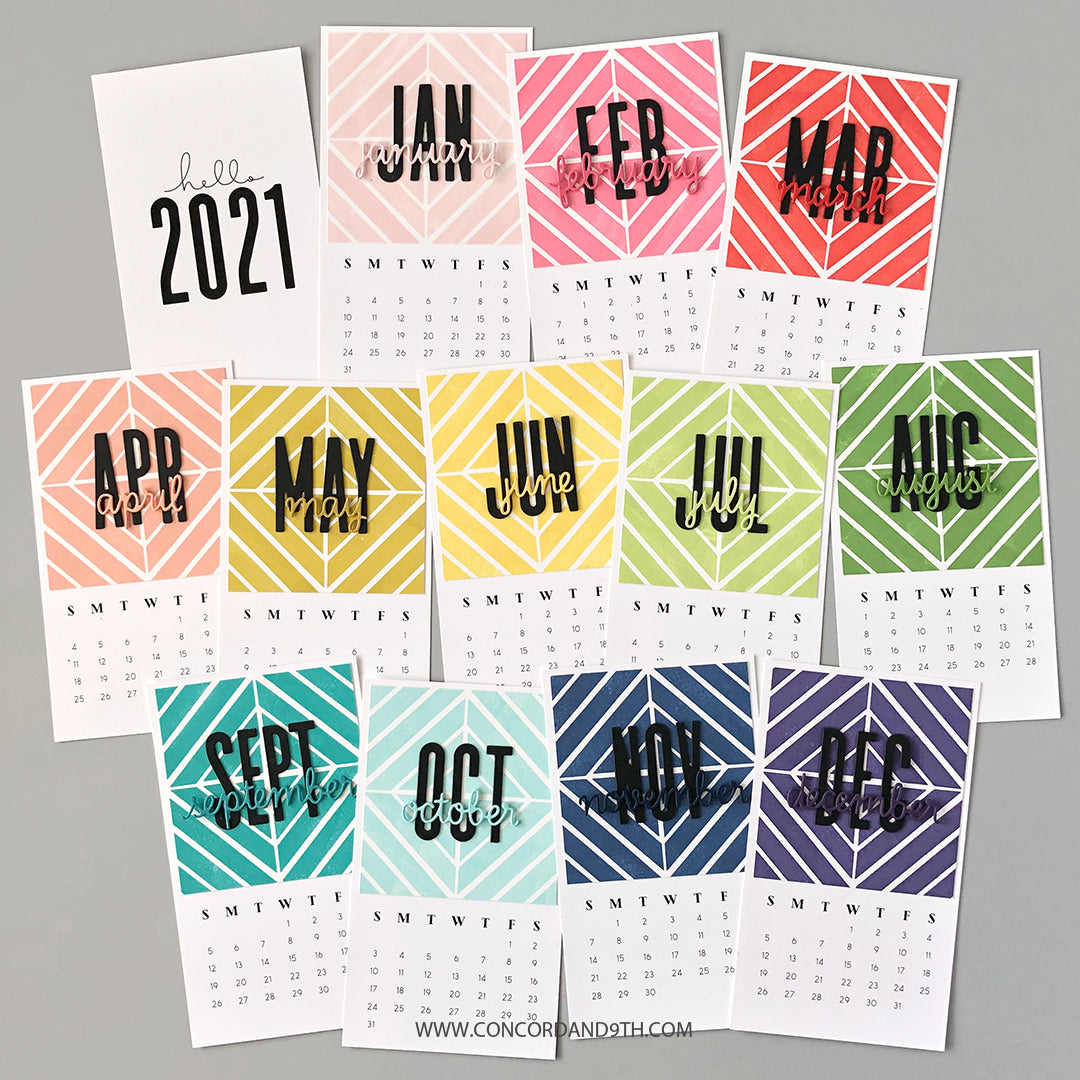 Concord & 9th - SIMPLE SERIF ALPHABET - Stamps set – Hallmark Scrapbook
