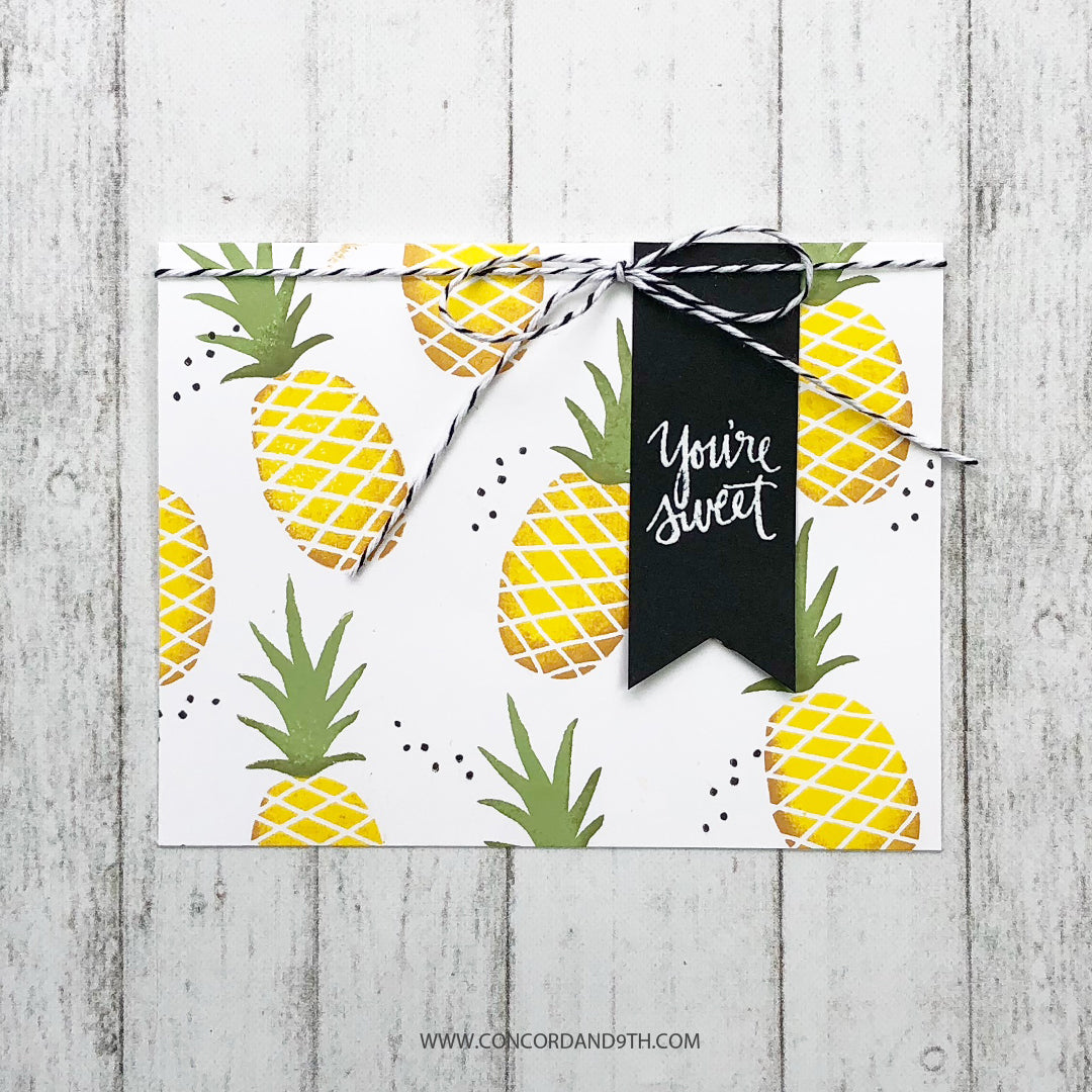 Pop Art Pineapple Stamp Set