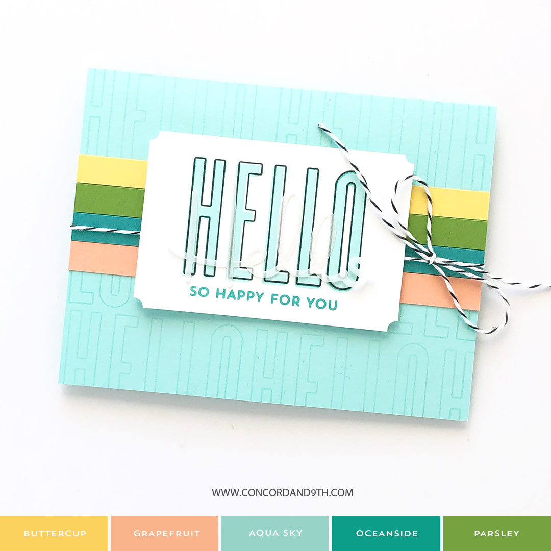 Juego de sellos All the Hellos