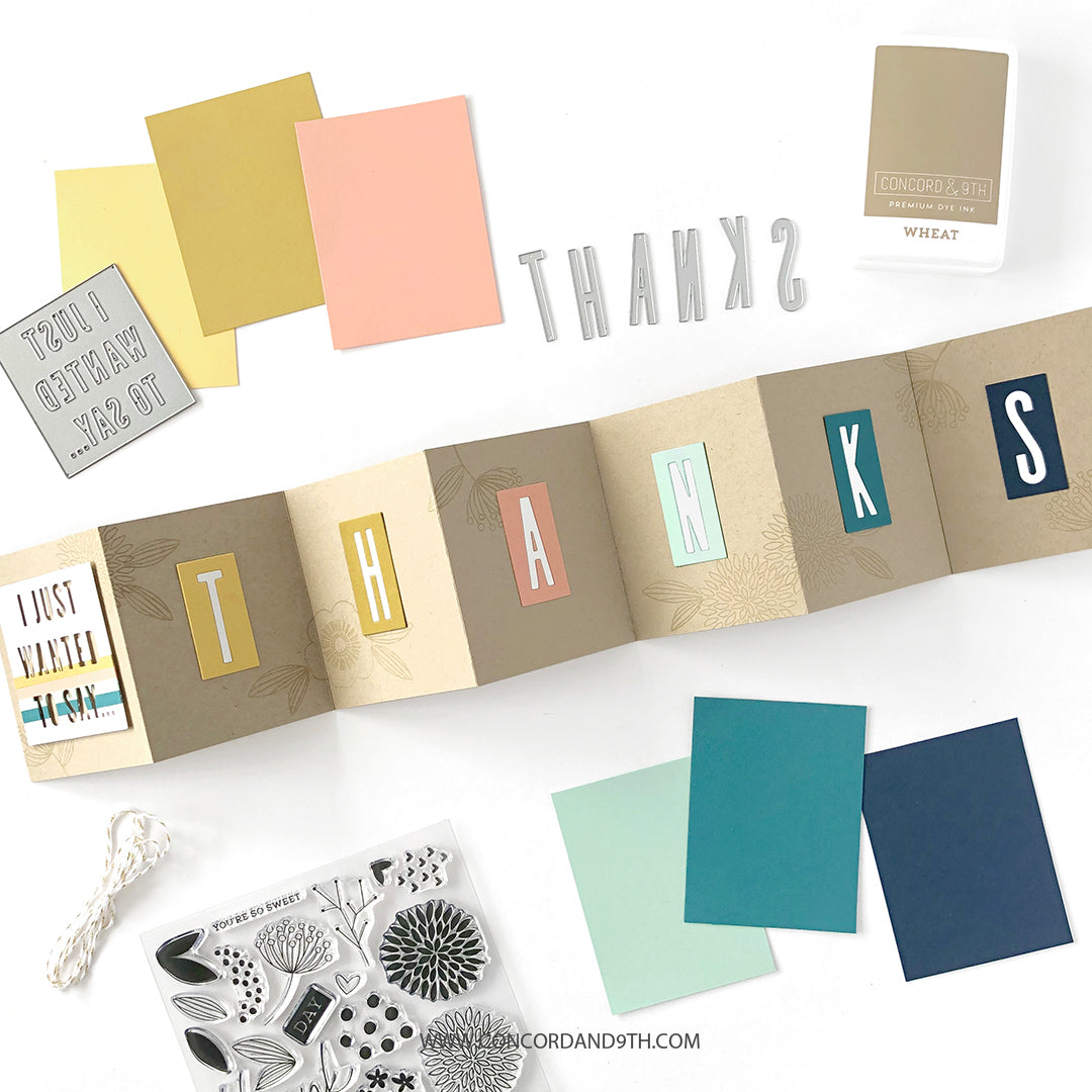 Concord & 9th - SIMPLE SERIF ALPHABET - Stamps set – Hallmark Scrapbook